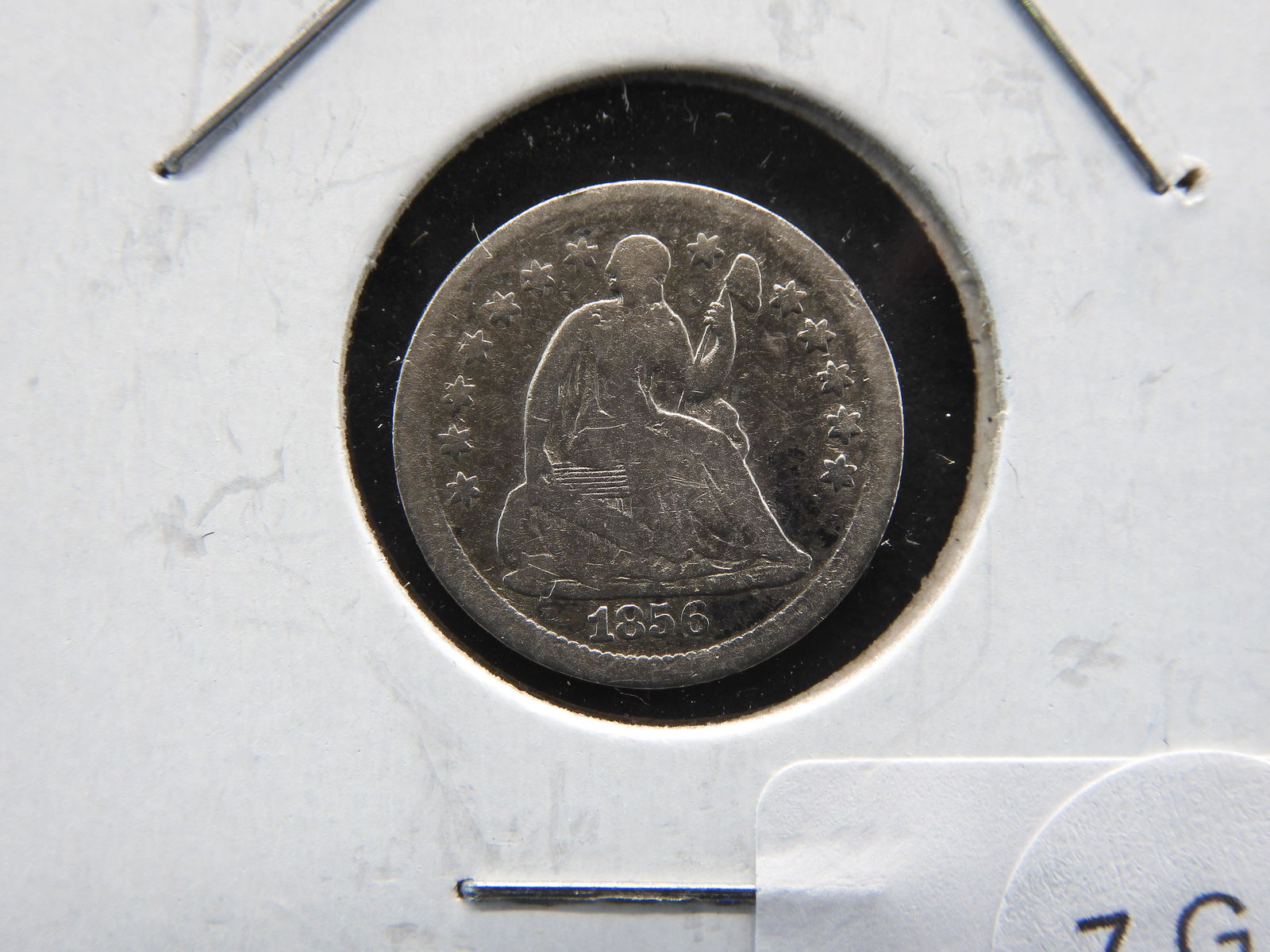 1856 Seated Liberty Half Dime (1 of 3)