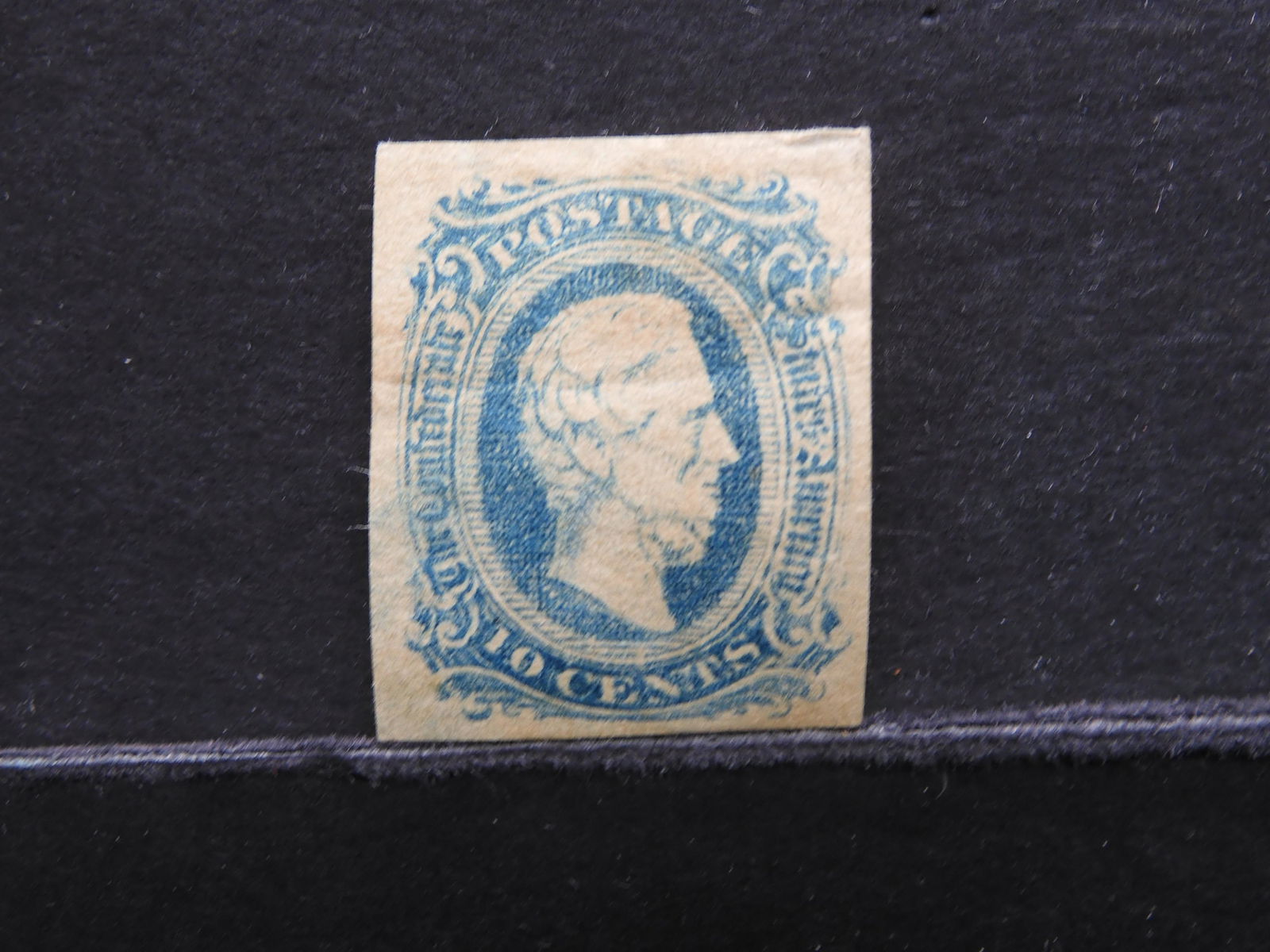 Confederate States of America Ten Cent Postage Stamp (1 of 1)