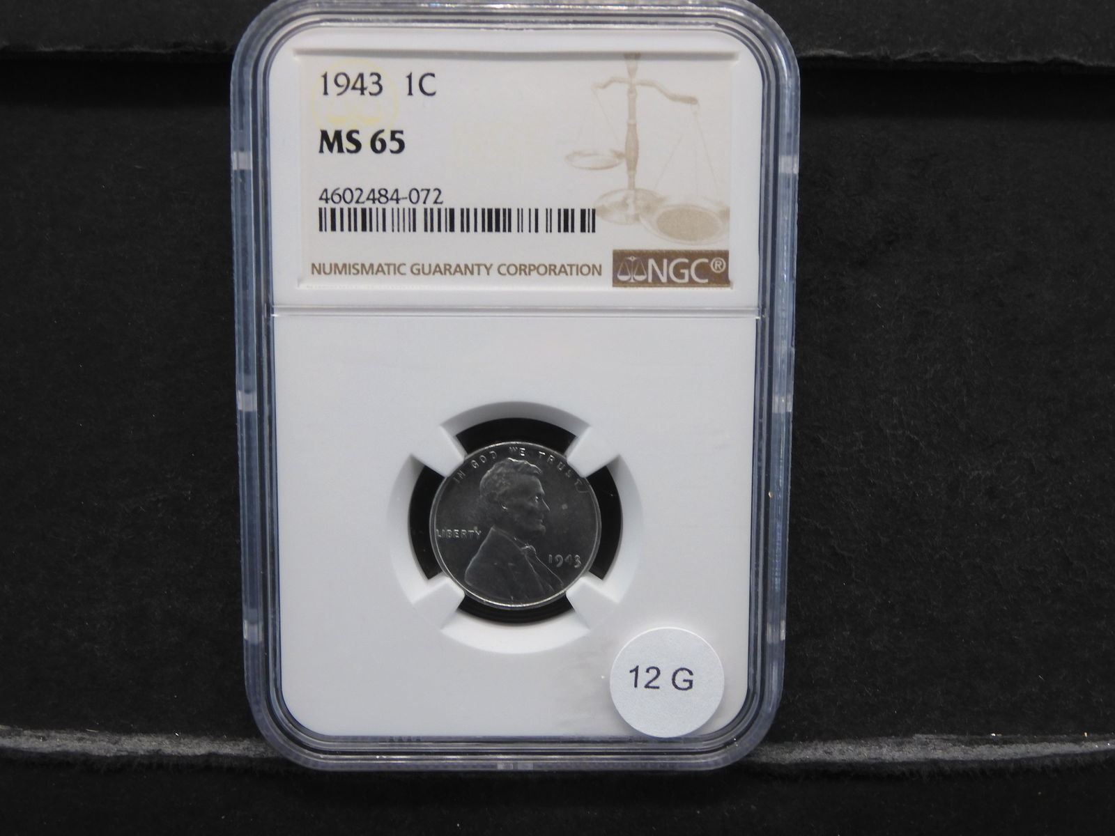 1943 Lincoln Steel Cent NGC MS65 (1 of 4)