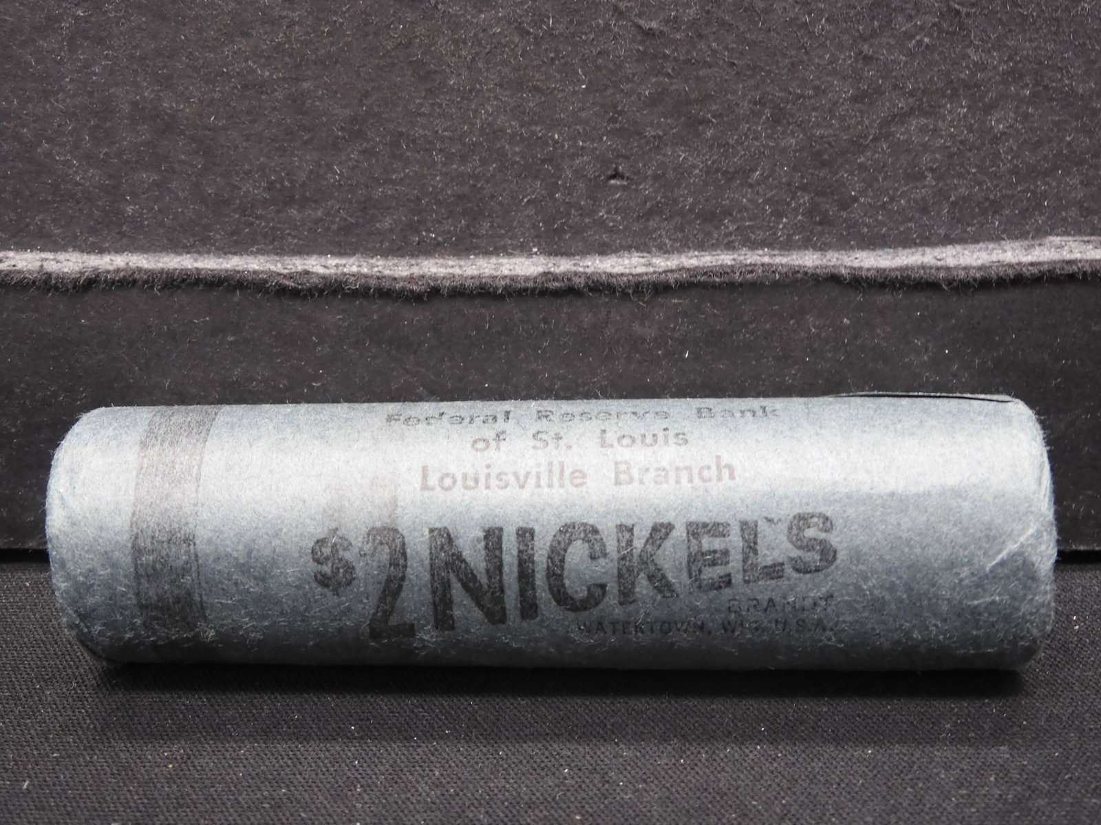 1962 D Bank Wrapped Roll of Jefferson Nickels (40: 1962 D Bank Wrapped Roll of Jefferson Nickels (40 Coins)
