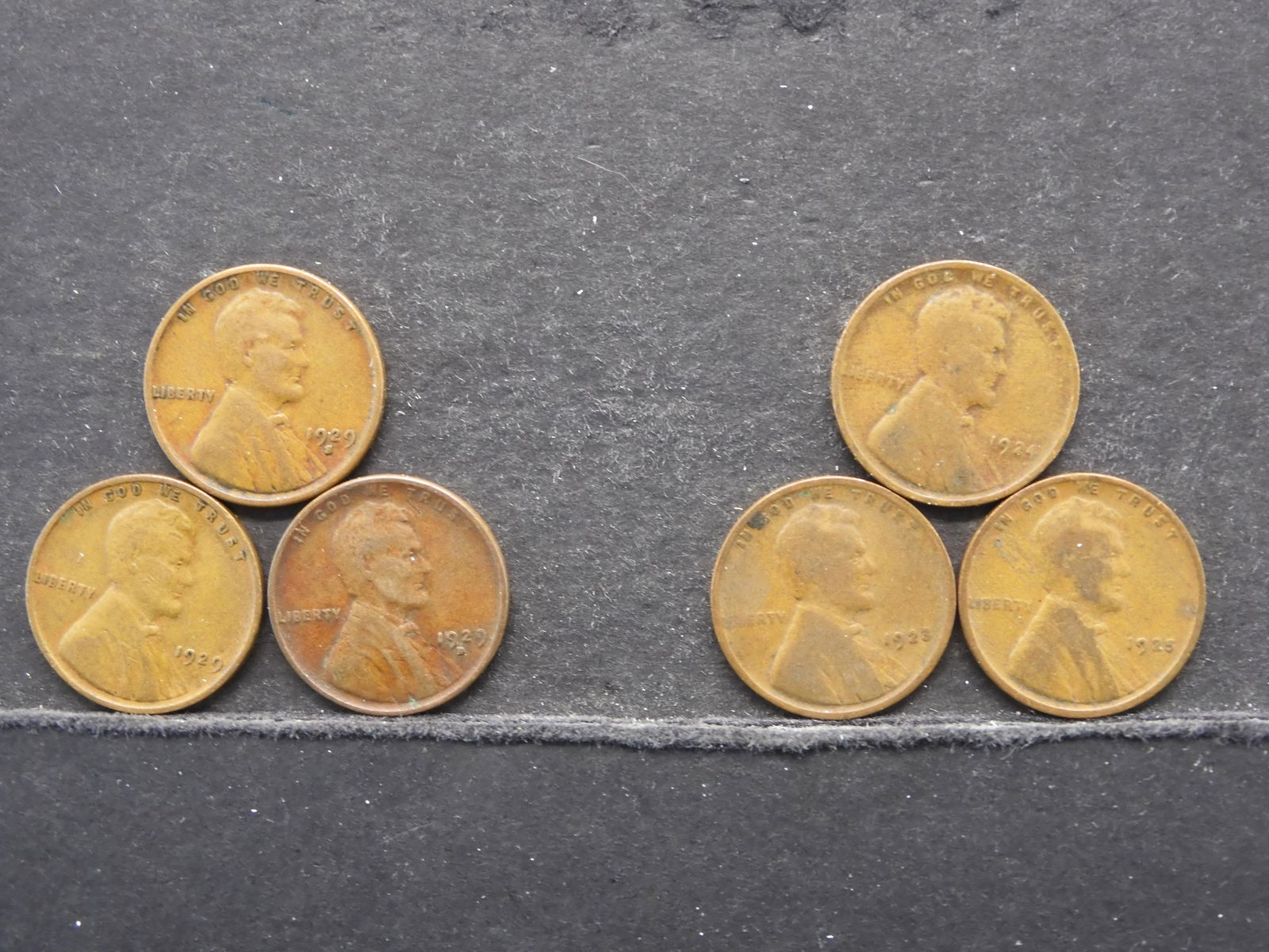 1923, 24, 25, 1929 P,D,S Lincoln wheat cents (1 of 6)