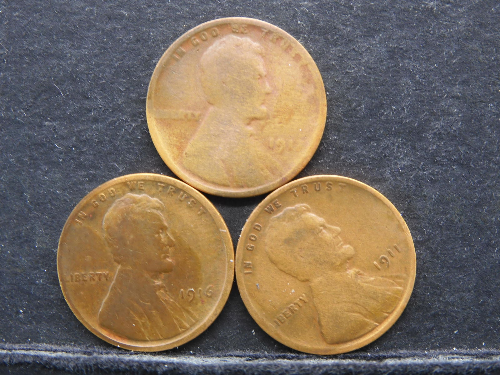 1911, 1916, 1917 LINCOLN WHEAT CENTS (1 of 3)