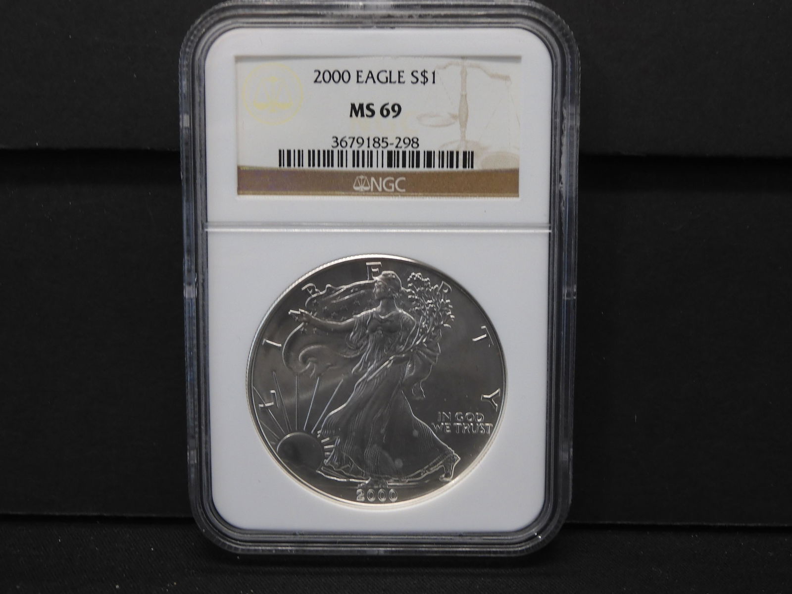 2000 NGC MS69 American Silver Eagle (1 of 4)