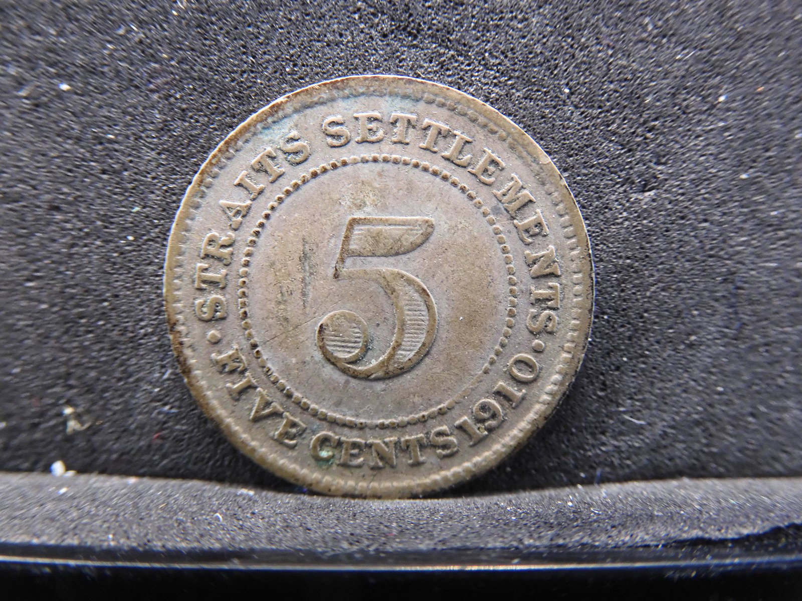 1910 Malaysia 5 Cents Straits Settlements: 1910 Malaysia 5 Cents Straits Settlements
