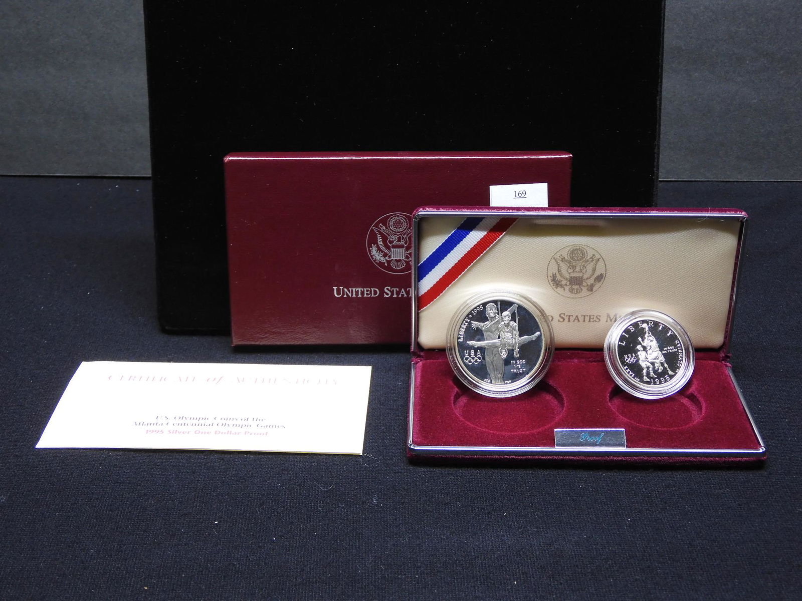 1995 U.S. Olympic Proof 2 Coin Set - Featuring (1 of 4)