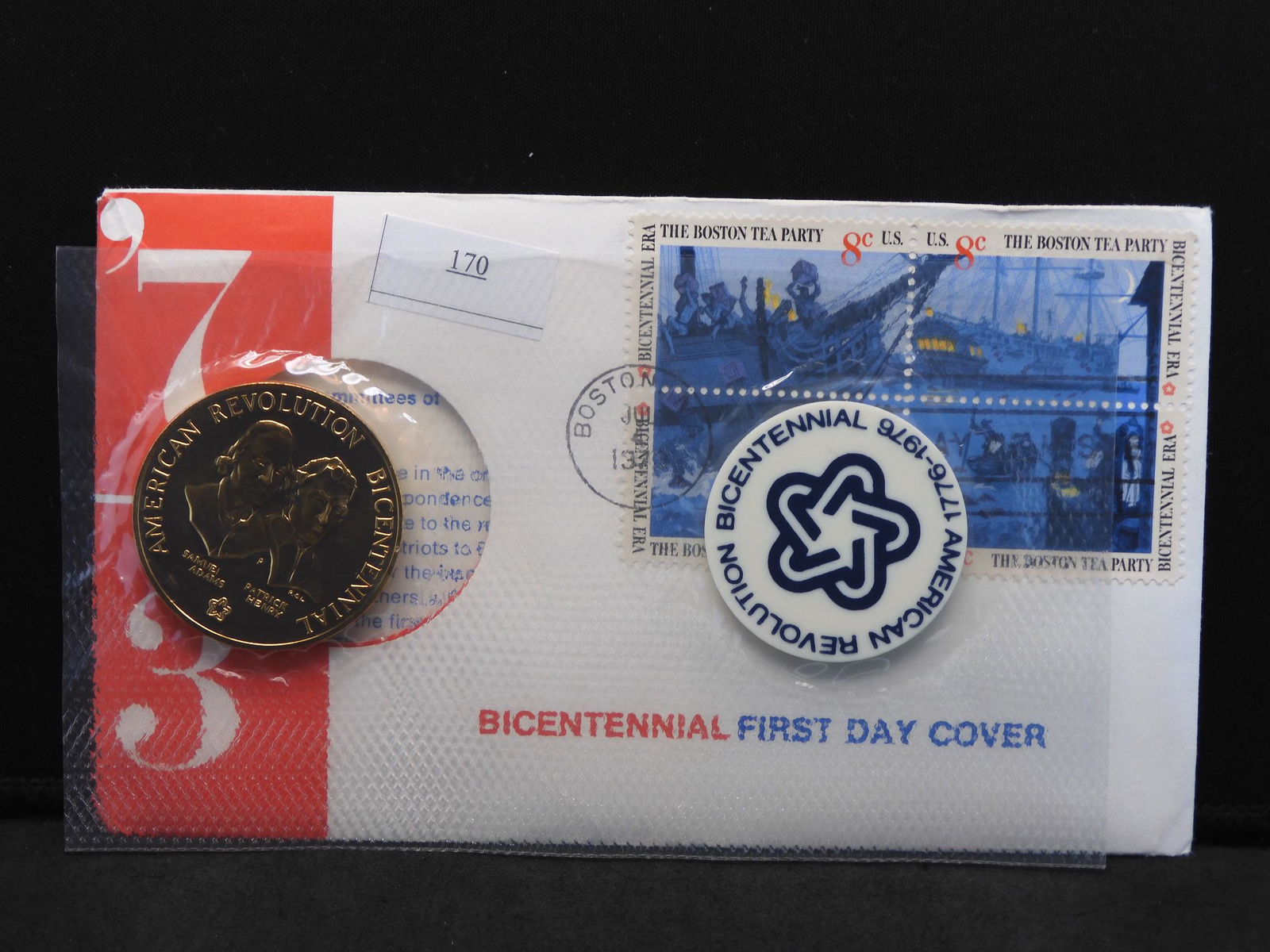 1973 Bicentennial Medal & 1st Day Cover - Medal Depicts (1 of 4)