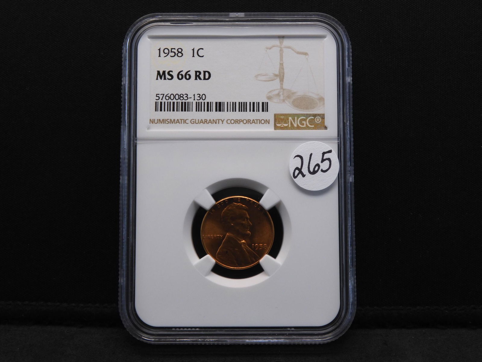 1958 NGC MS66 RD Lincoln Wheat Penny Cent (1 of 4)