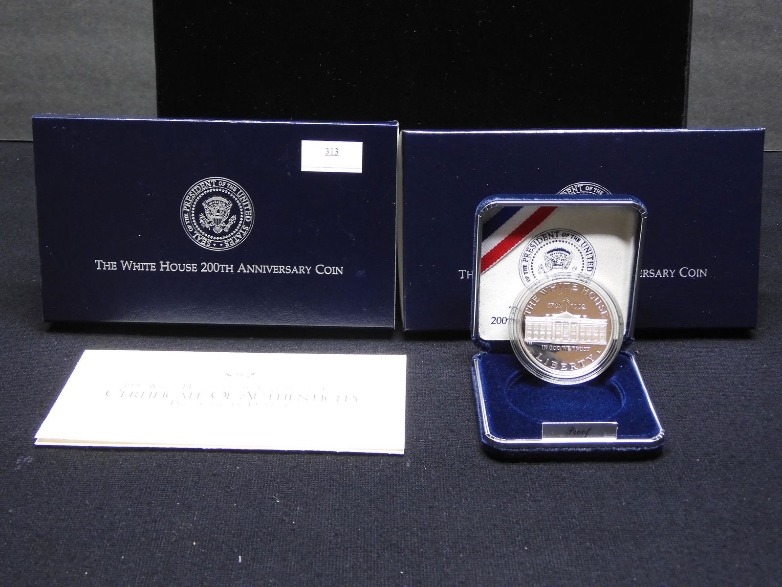 1992-W U.S. White House 200th Ann. Proof Silver Dollar (1 of 4)
