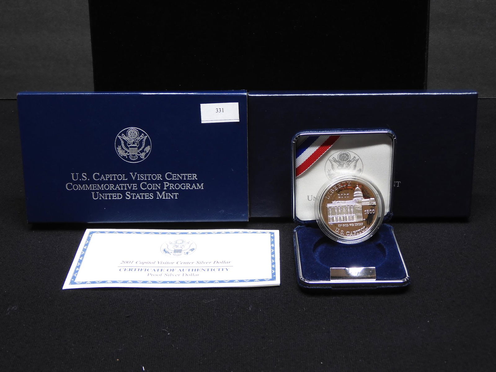 2001 U.S. Capitol Visitor Center Silver Dollar OGP (1 of 4)