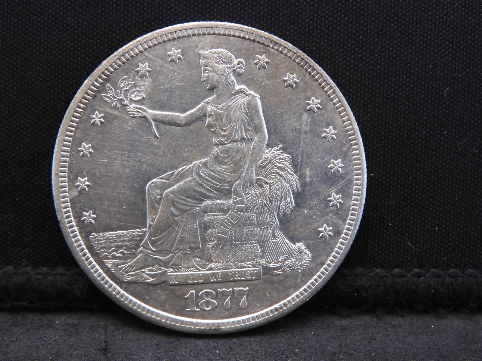 1877-S Trade Silver Dollar - Amazing Detail & Luster! (1 of 2)