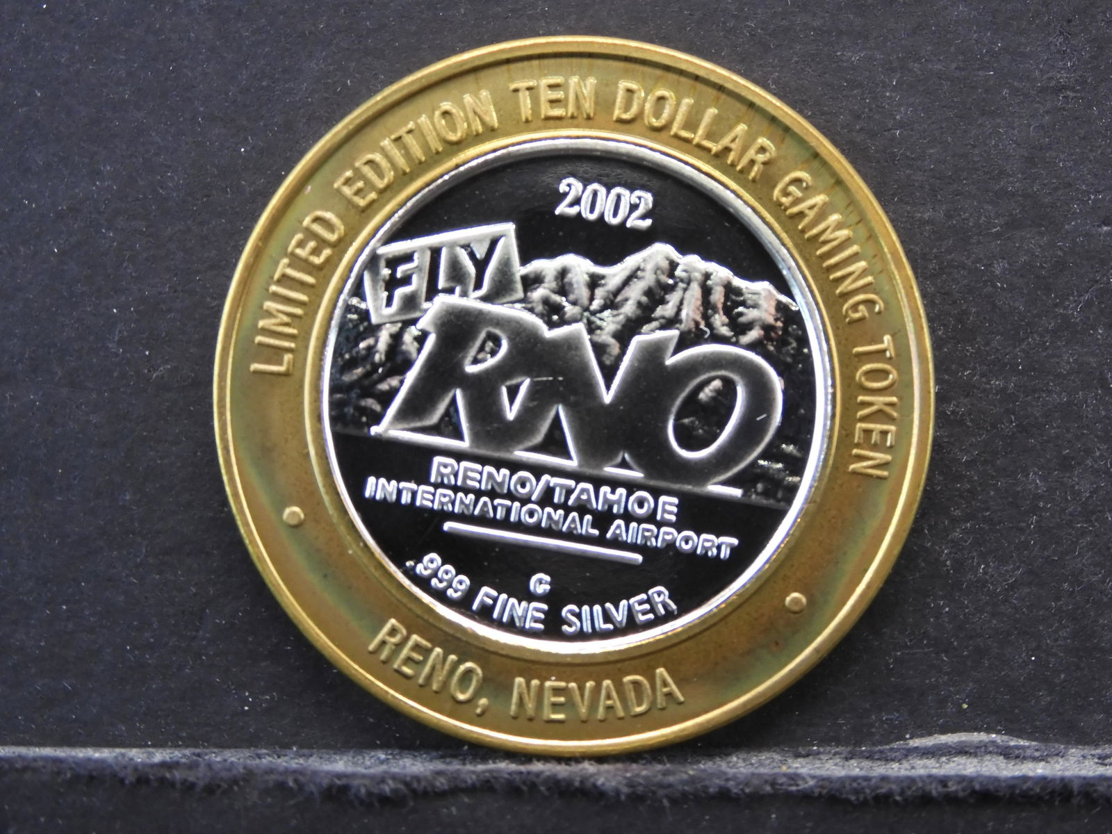 .999 Fine Silver $10 Gaming Token - Reno/Tanoe 2 of 4 (1 of 2)