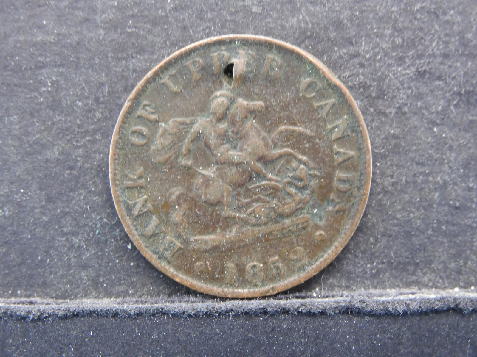 1852 Bank of Upper Canada Bank Token One Half Penny (1 of 2)