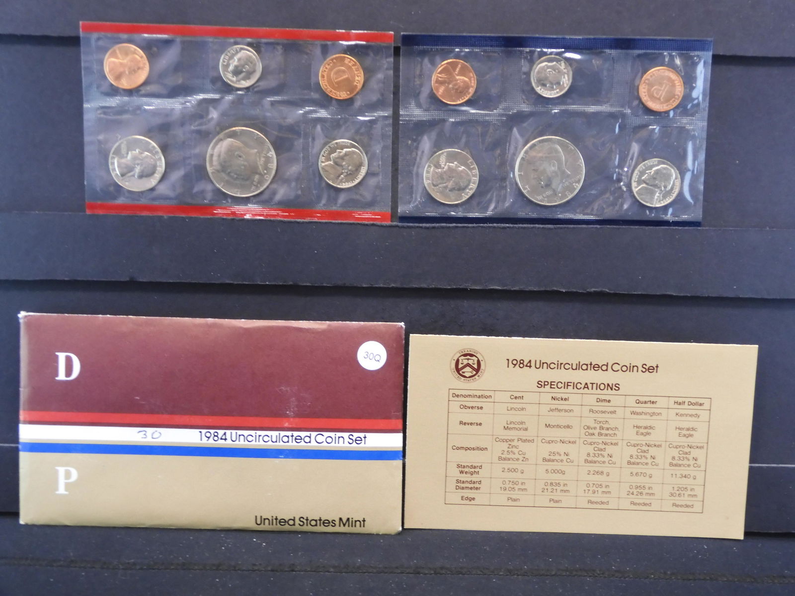 1984 P & D US Uncirculated Coin Set (1 of 6)