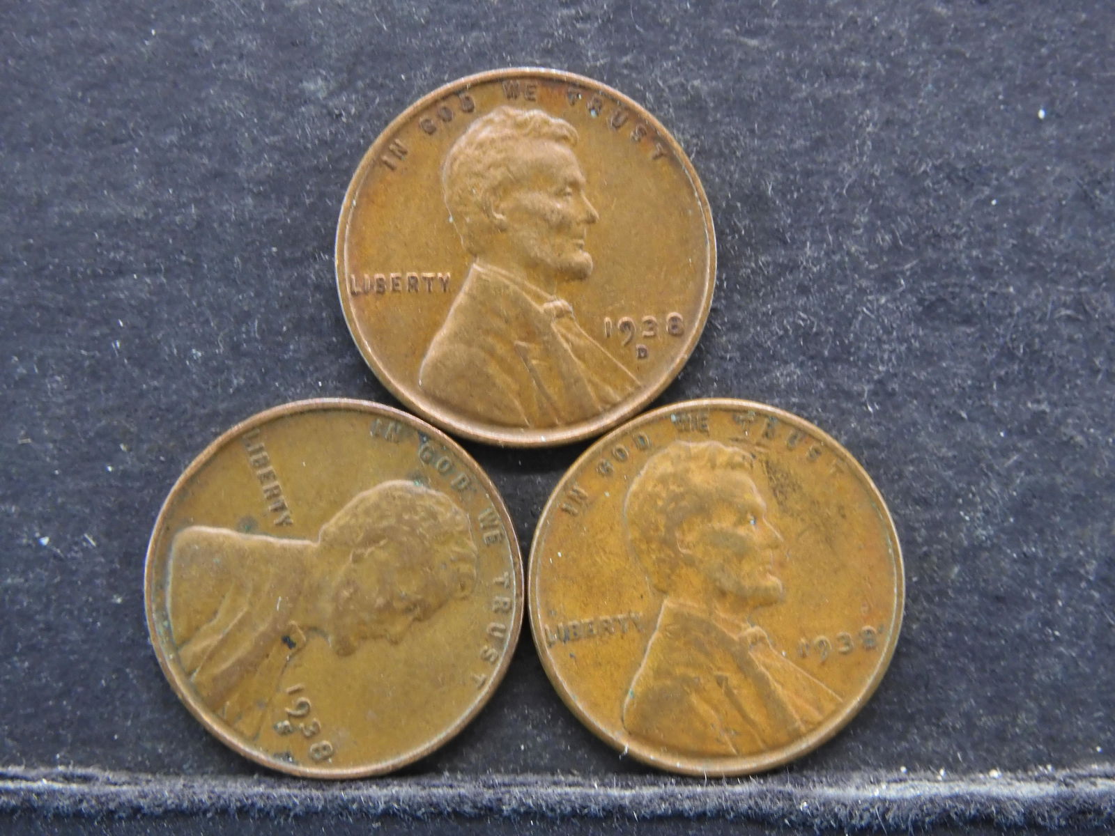 1938 PDS Lincoln Head Wheat Cents (1 of 2)