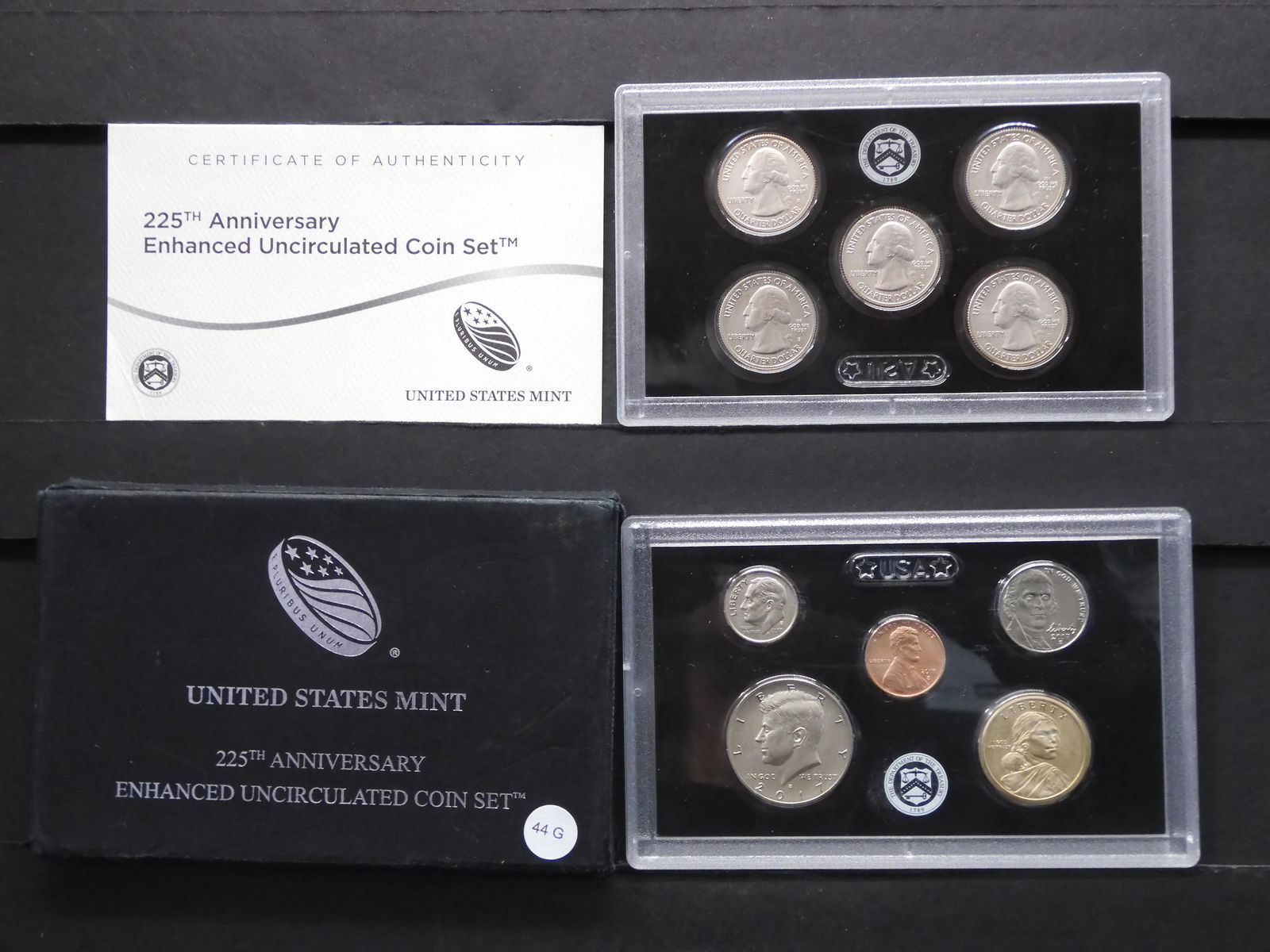 US Mint 225th Anniversary Enhanced UNC Coin Set (1 of 6)