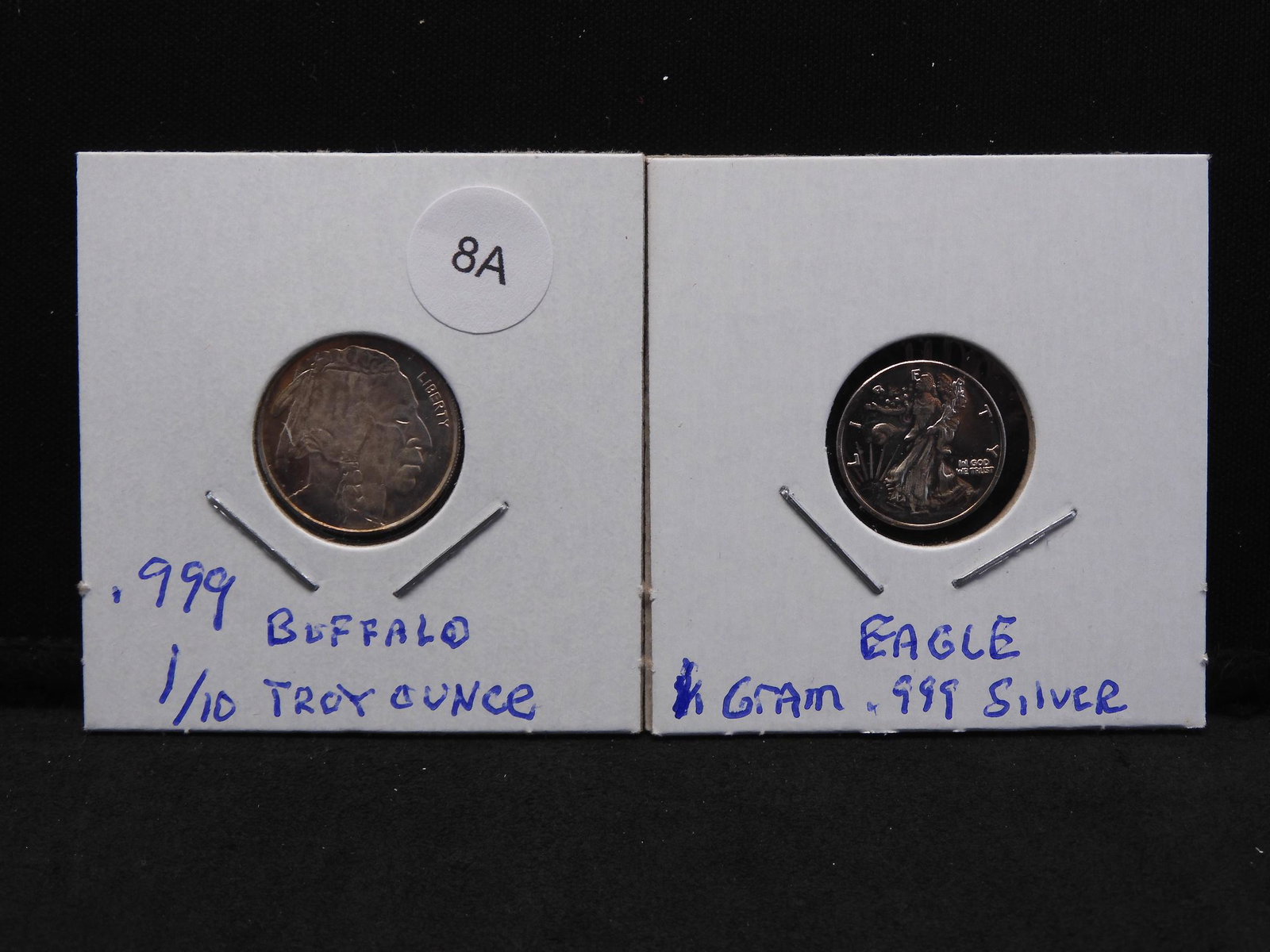 More Fun Stuff. 1 gram .999 silver Eagle and 2002 1/10: More Fun Stuff. 1 gram .999 silver Eagle and 2002 1/10 ounce .999 silver Onza.