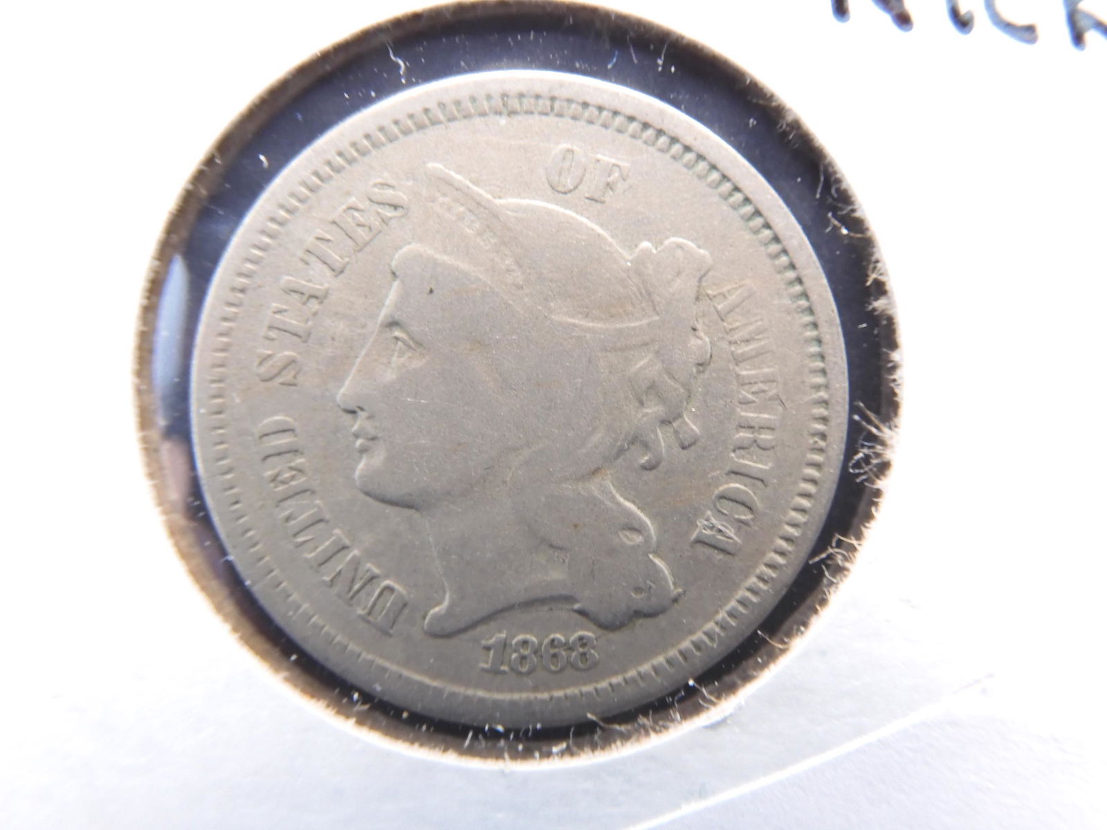 1868 Three Cent Nickel (1 of 3)