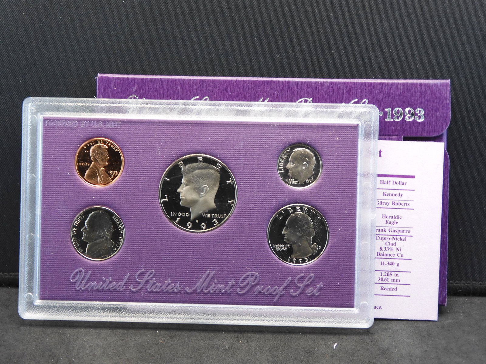 1993-S US Proof set in original government holder.   No (1 of 4)