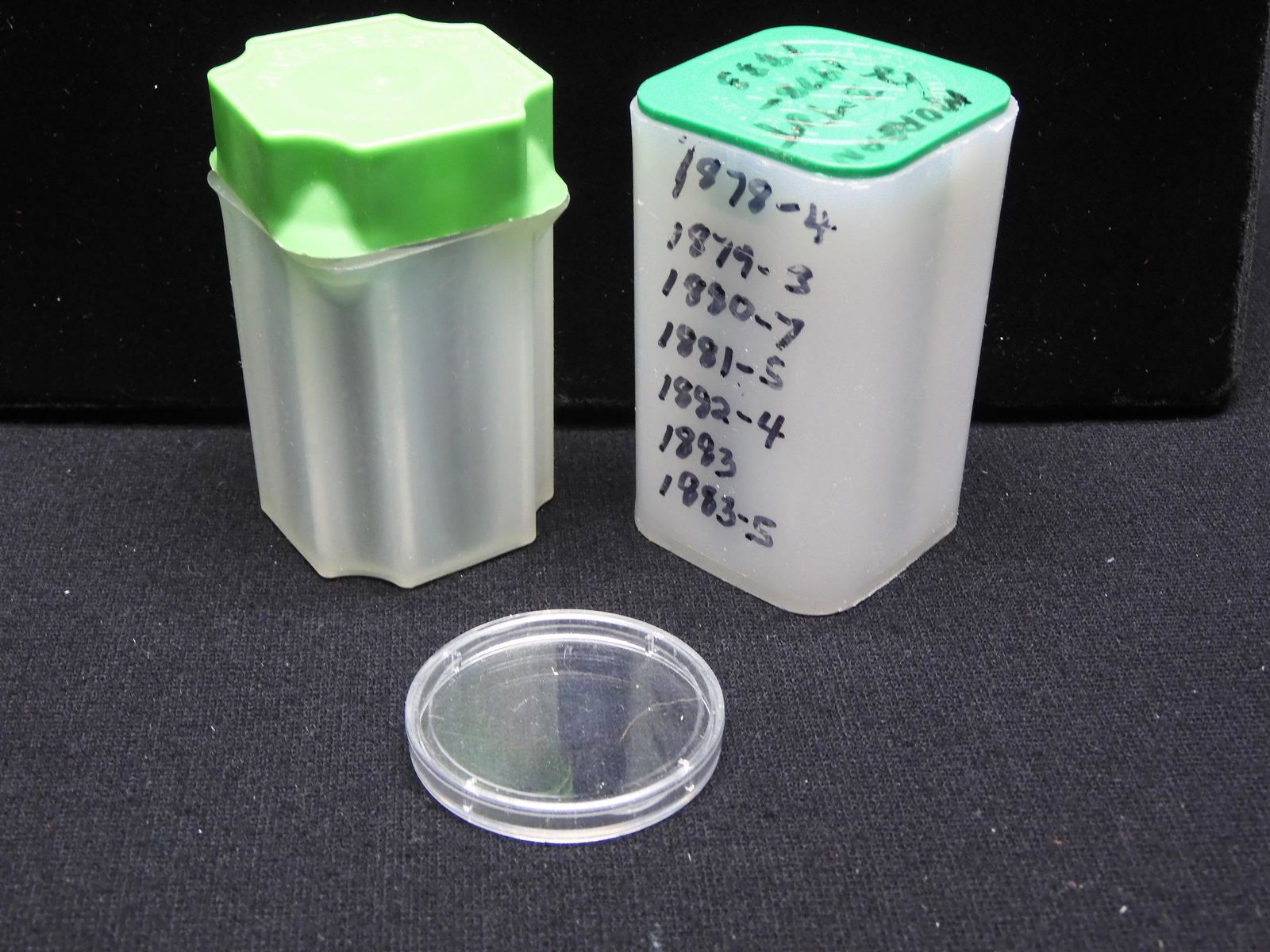 2 empty Coin Tubes & one Capsule (1 of 4)