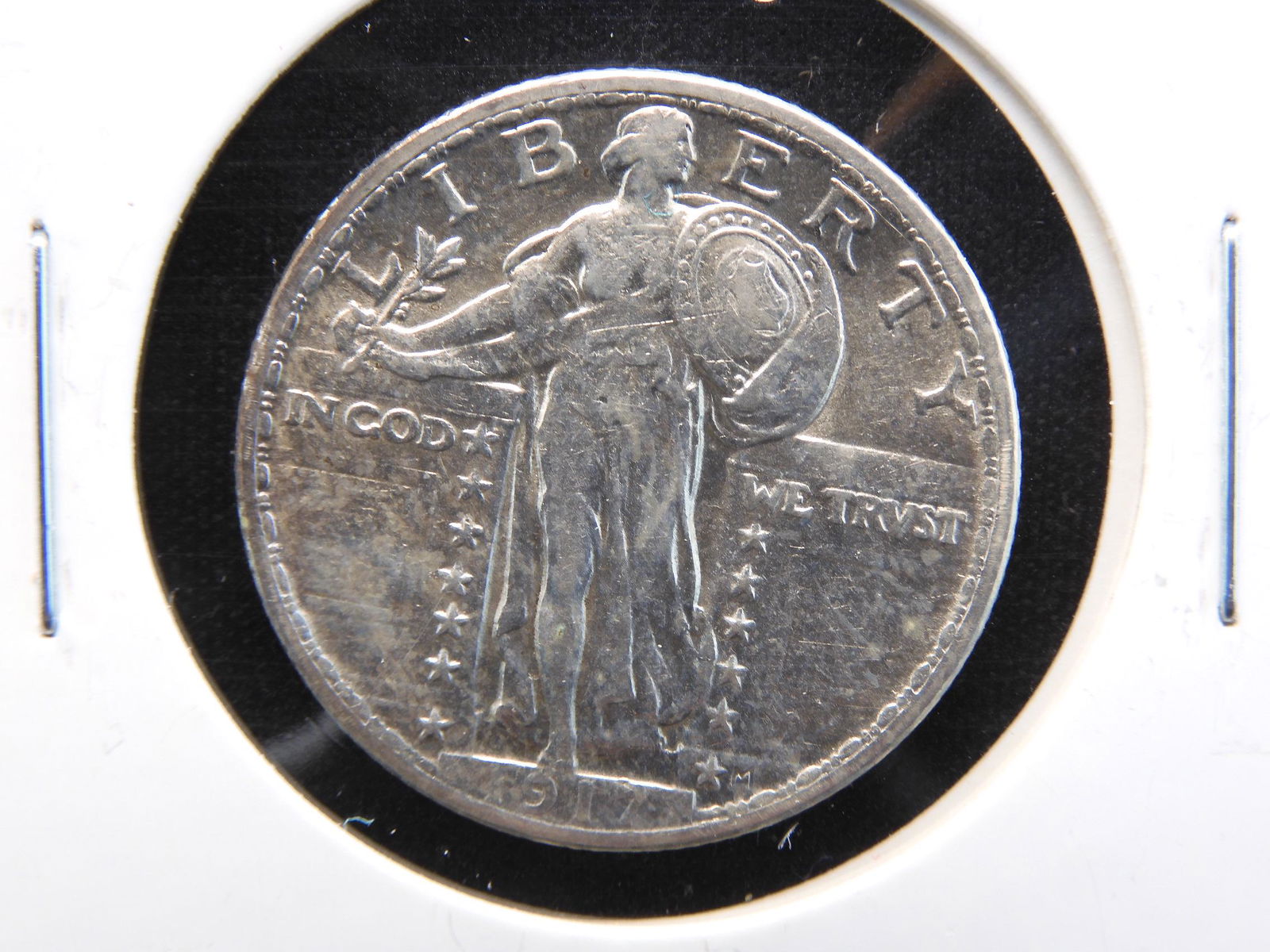 Beautiful 1917 "Type 2" Standing Liberty Quarter (1 of 3)