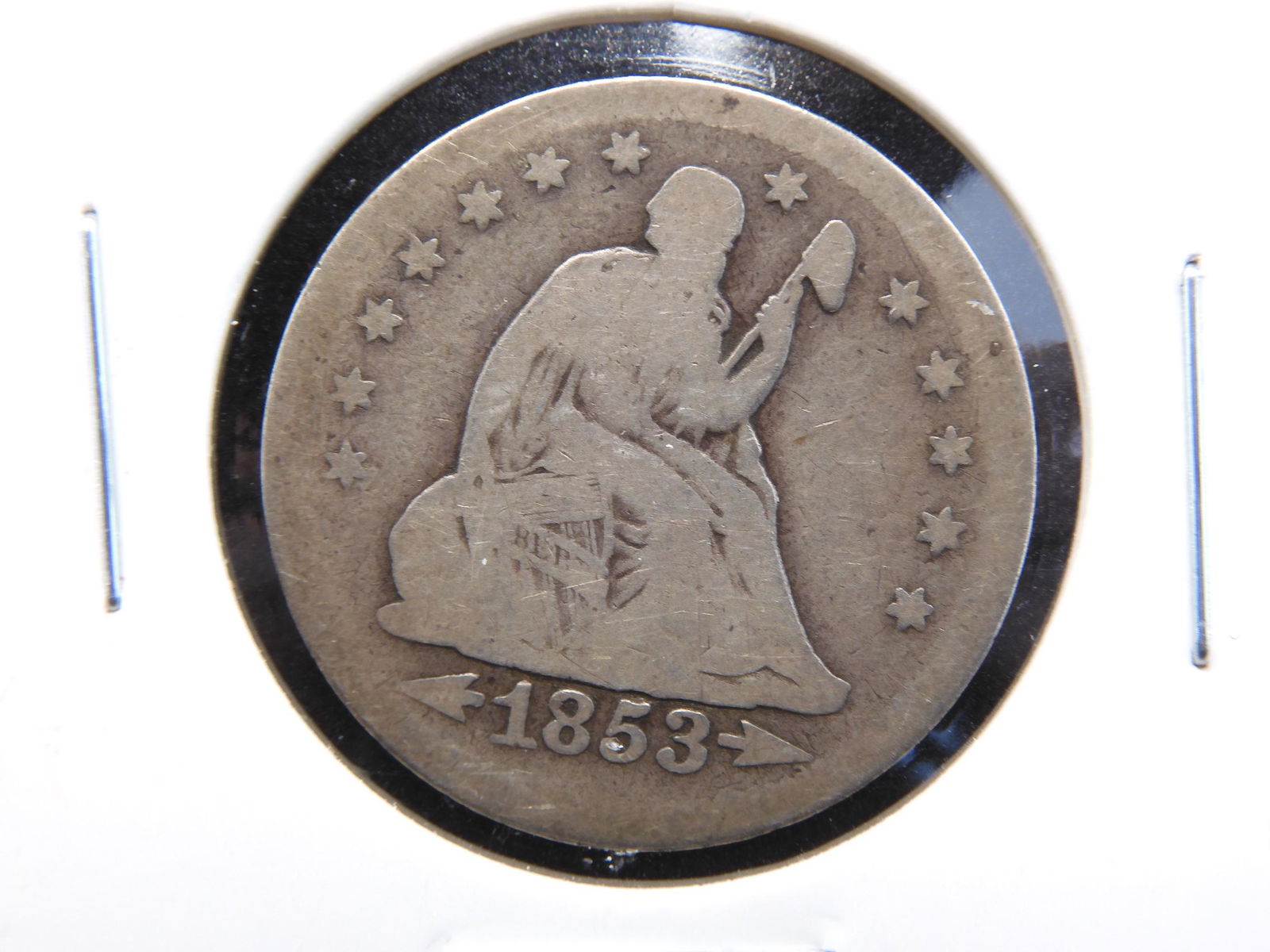 1853 "Arrows & Rays" Liberty Seated Quarter (1 of 3)
