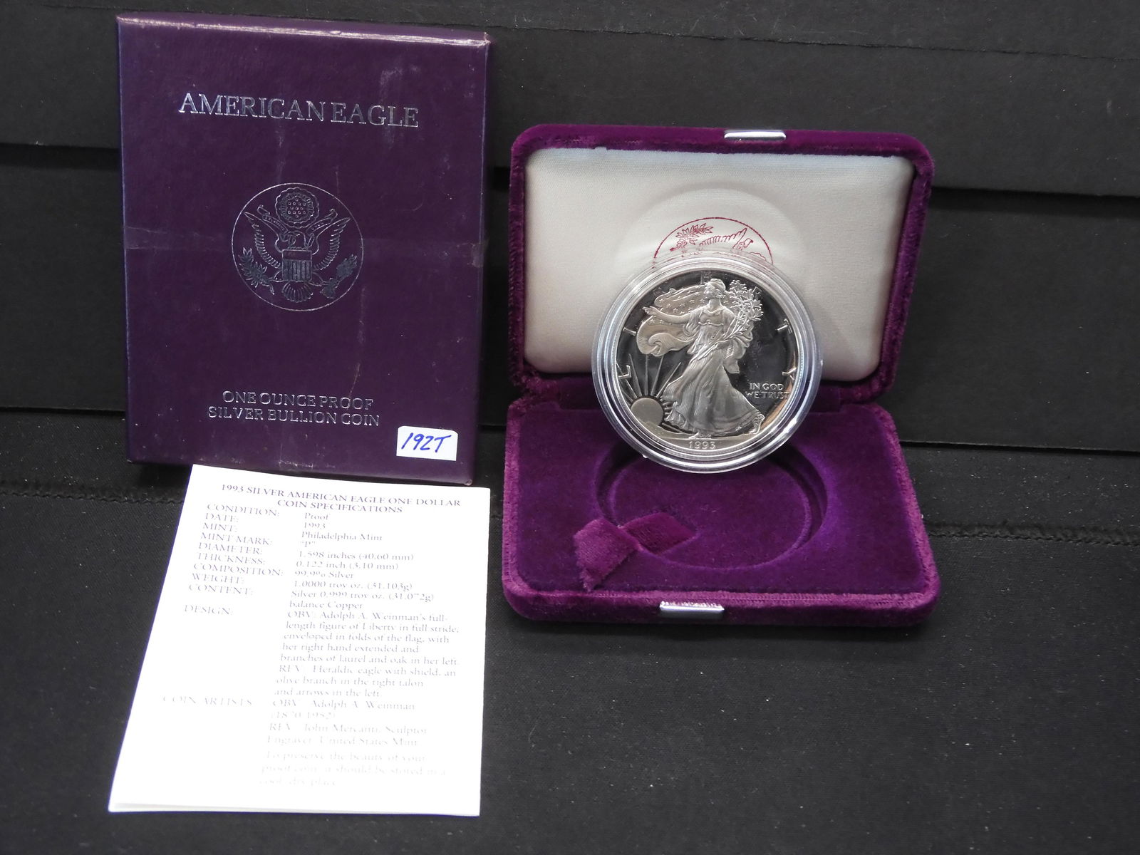 1993 Silver Proof American Eagle (1 of 4)