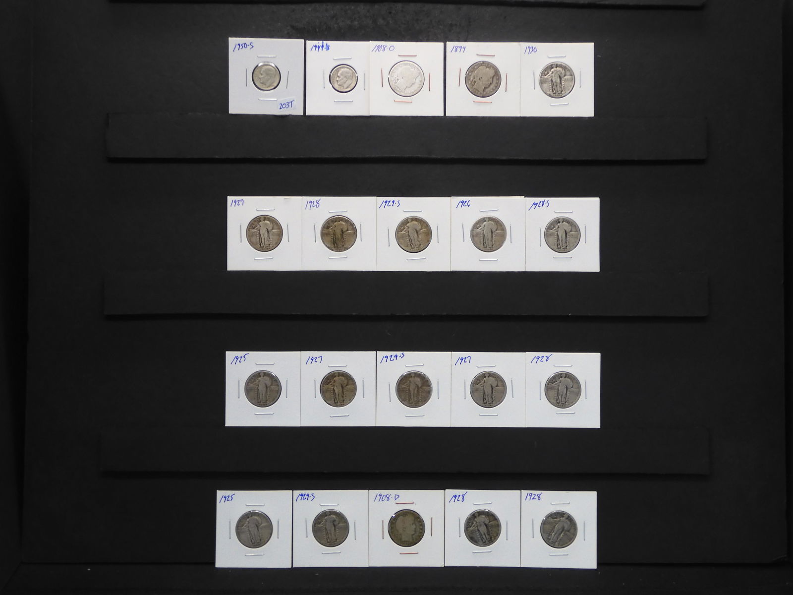 (20) U.S. 90% Silver Coins [15 Standing Liberty (1 of 18)