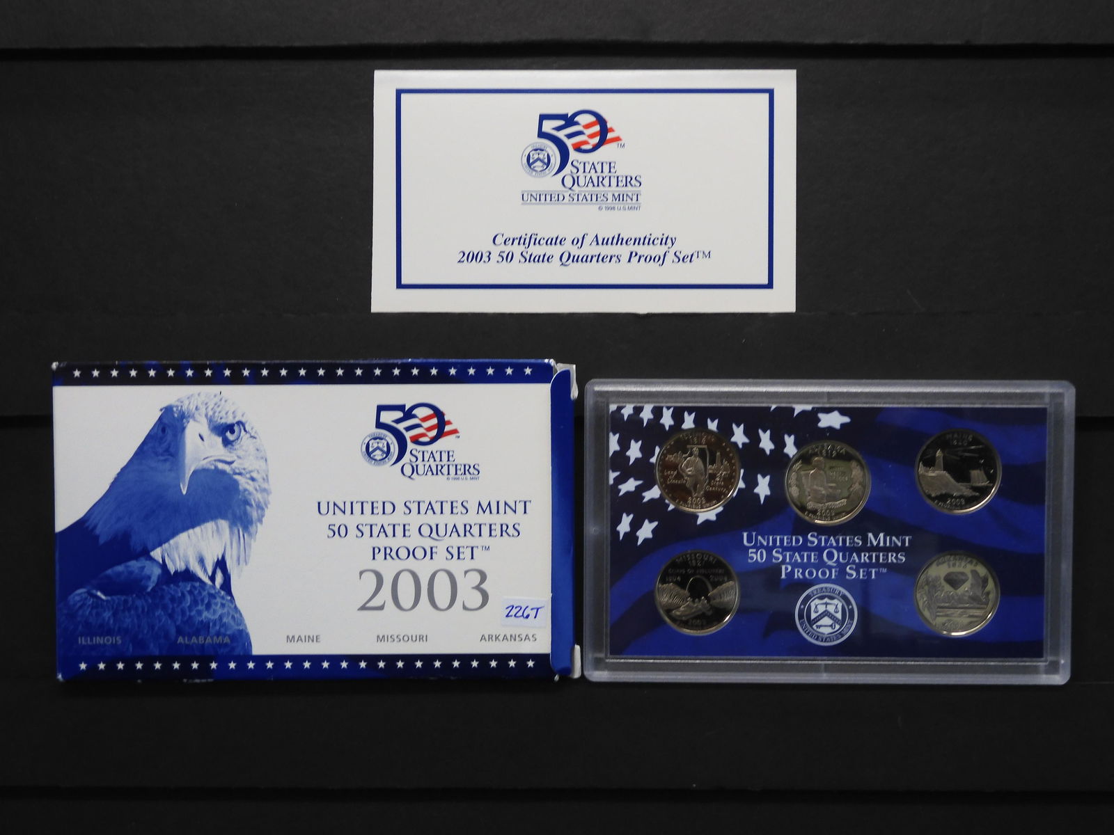 2003 U.S. Mint 50 State Quarters Proof Set (1 of 5)
