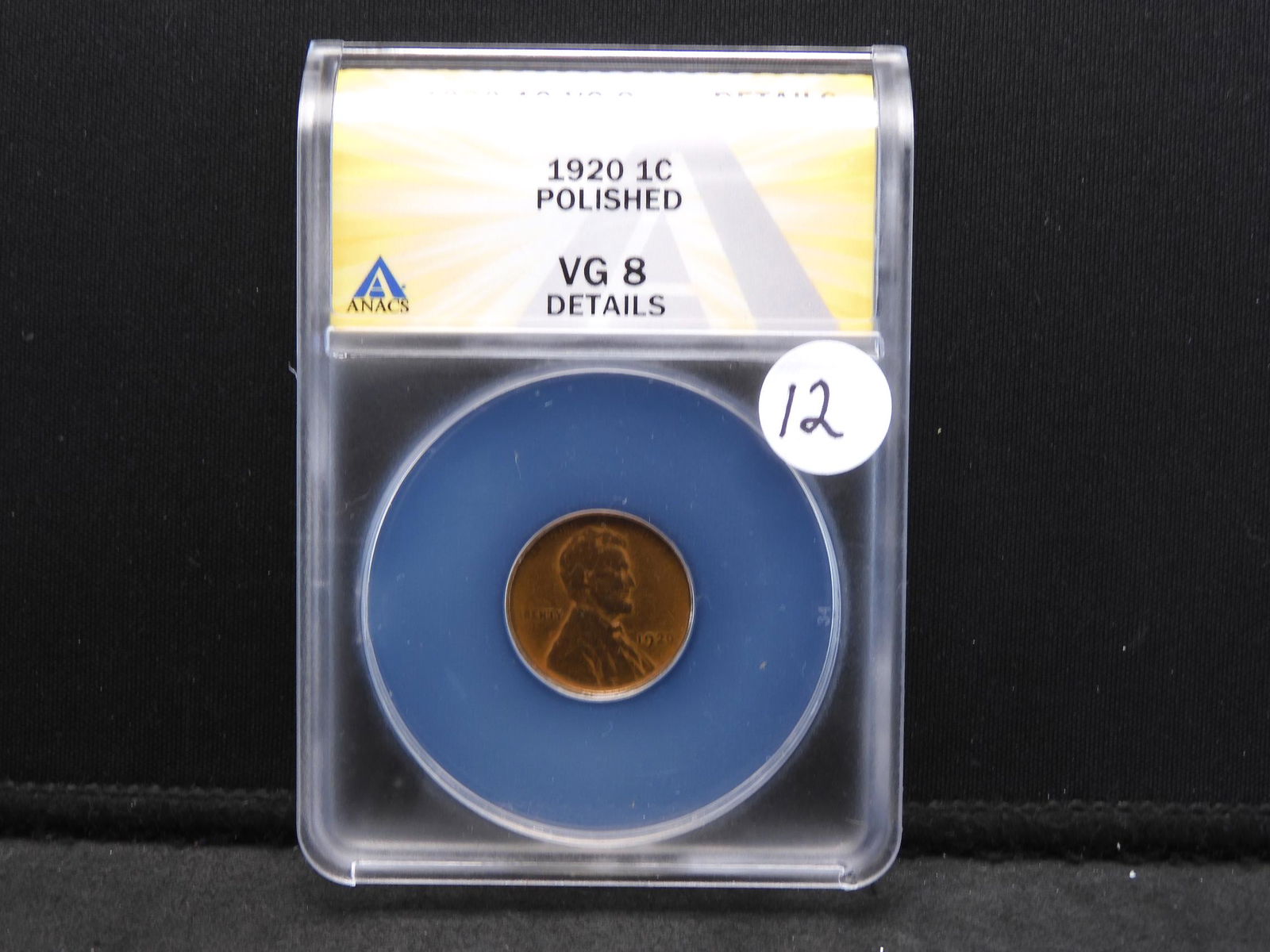 1920 Lincoln Polished Cent VG8 Details by ANACS (1 of 4)