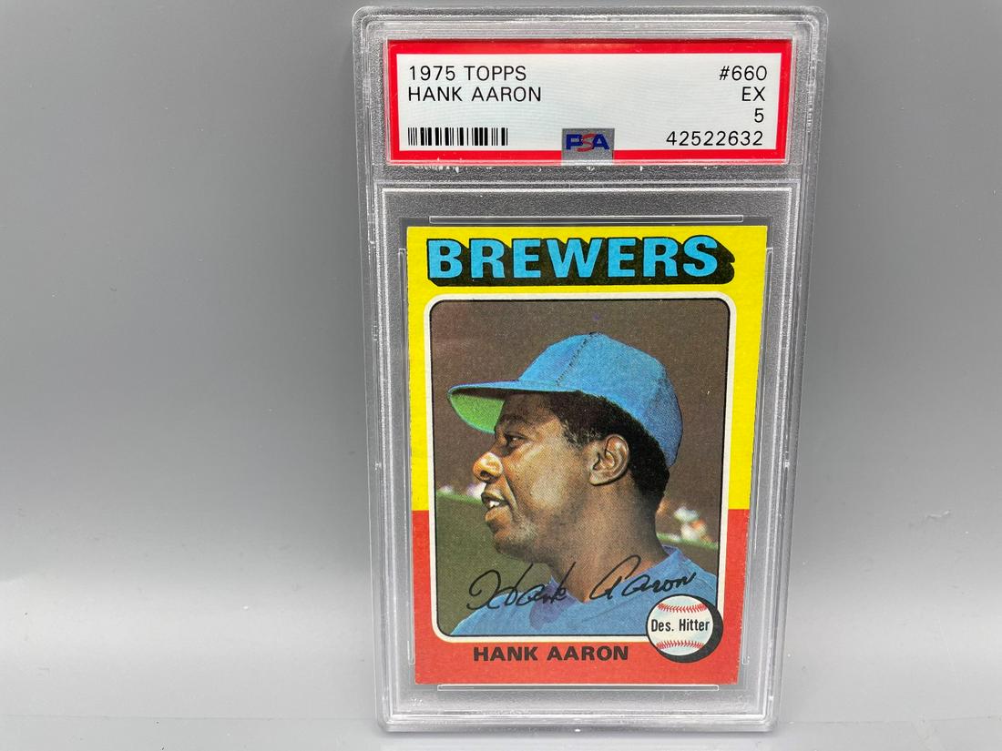 1975 Topps Hank Aaron #660 PSA 5 (1 of 2)