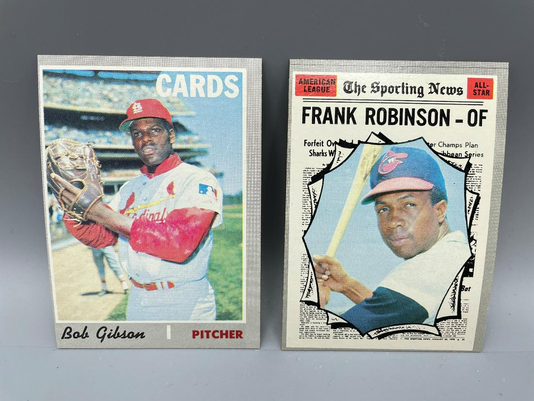 1970 Topps Bob Gibson #530 & Frank Robinson #463 (1 of 2)
