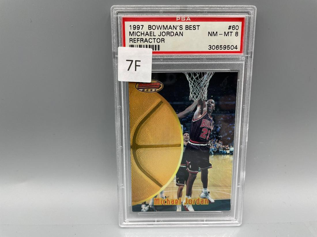 1997 Bowmans Best Michael Jordan Refractor #60 PSA 8 (1 of 2)