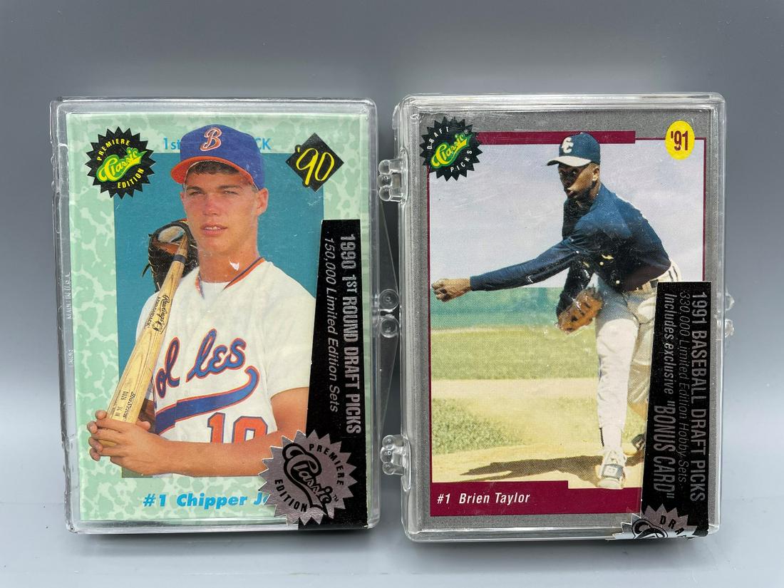 1990 & 1991 Classic Baseball Draft Picks Sets - Chipper (1 of 3)