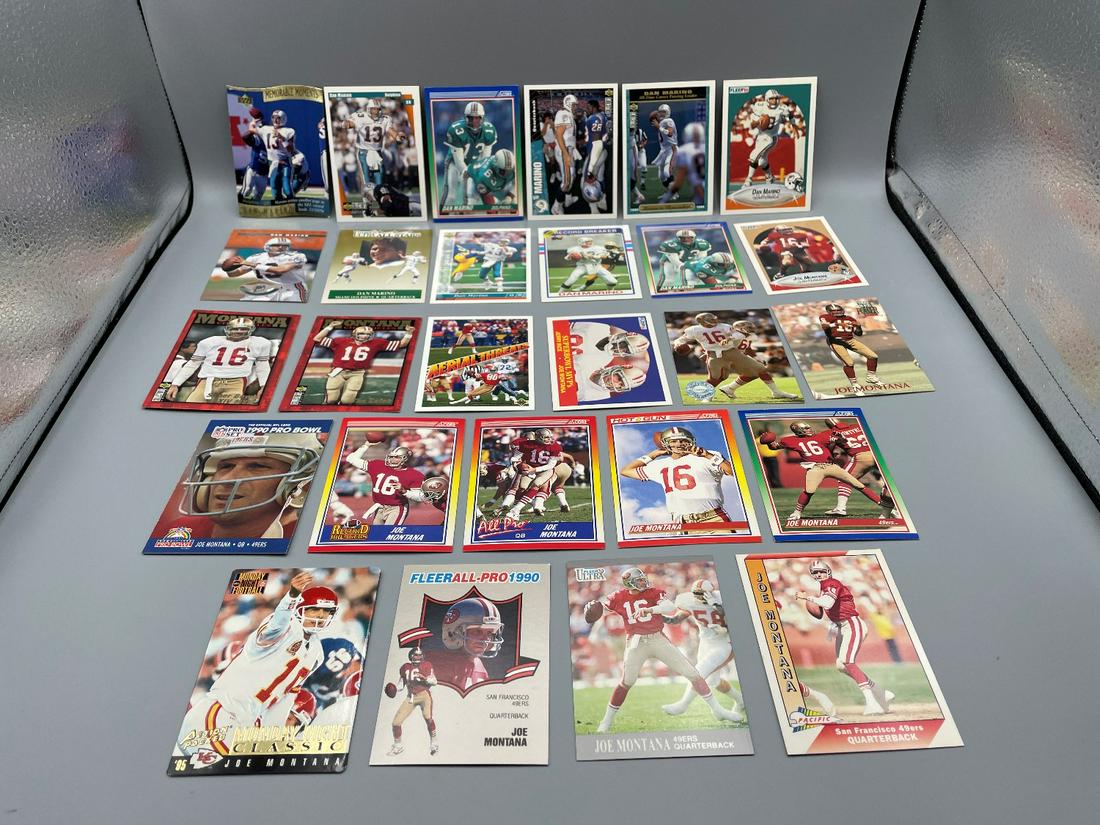Dan Marino & Joe Montana Card Lot of 26 (1 of 7)