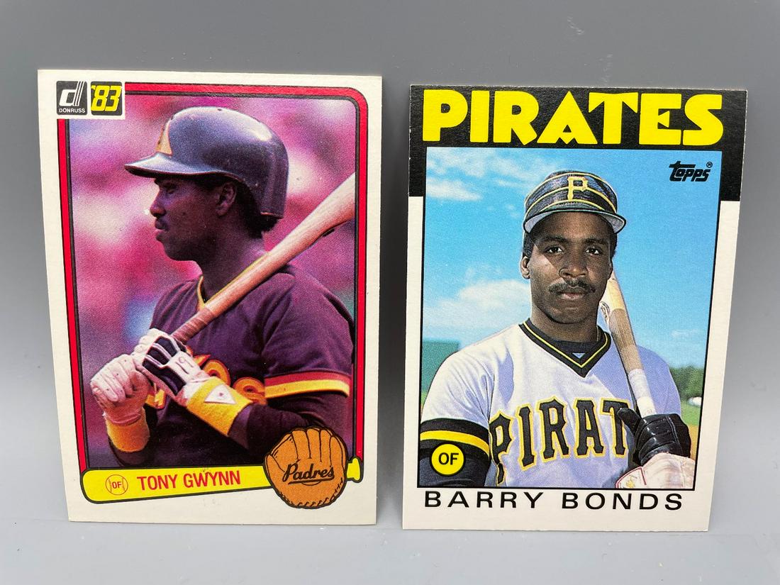 1983 Donruss Tony Gwynn & 1986 Topps Traded Barry Bonds: 1983 Donruss Tony Gwynn & 1986 Topps Traded Barry Bonds Rookies