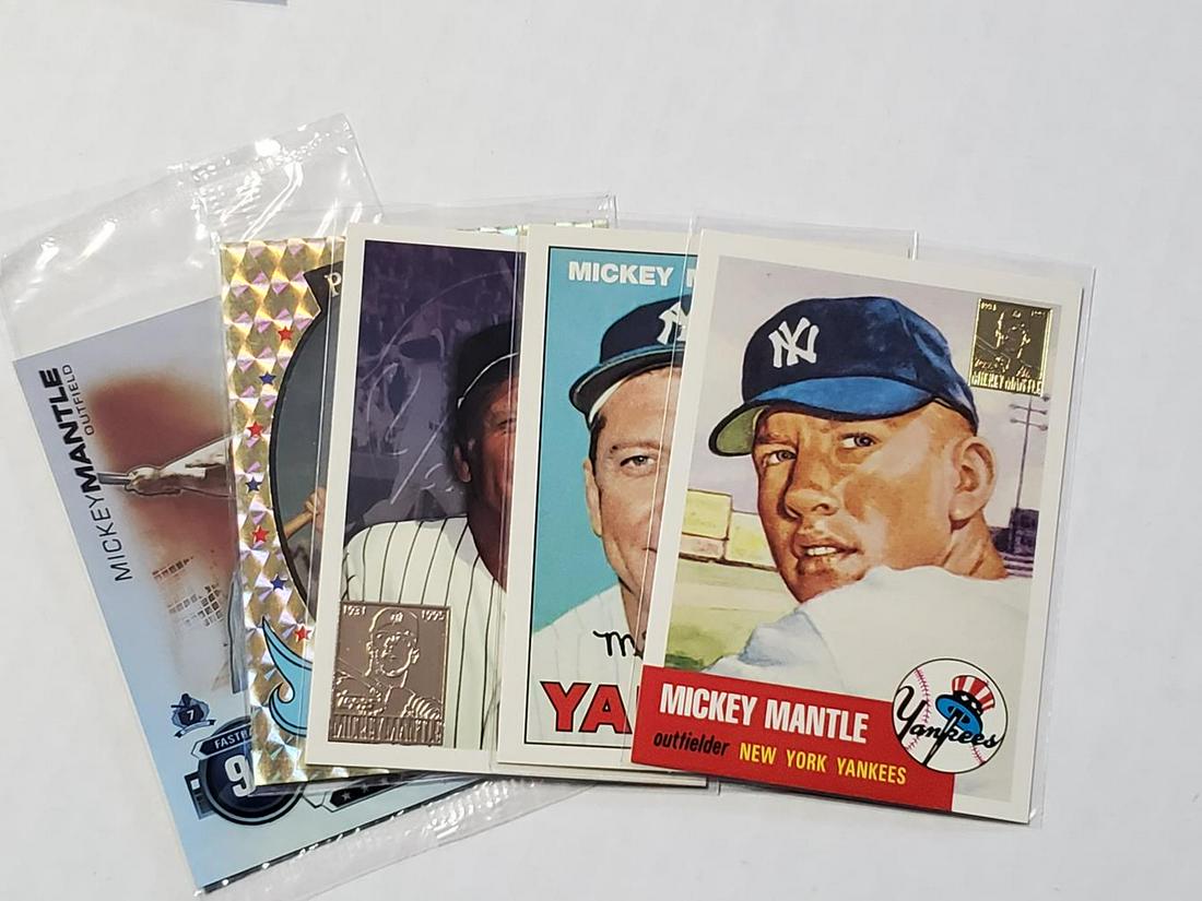 Mickey Mantle (5) Card Lot w/ 1992 National Convention (1 of 5)