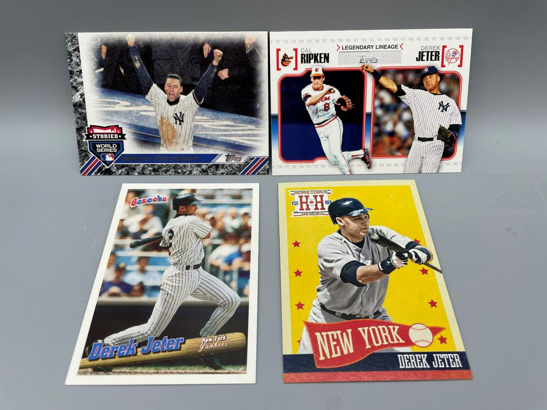 Derek Jeter Lot of 4 Carsds (1 of 2)