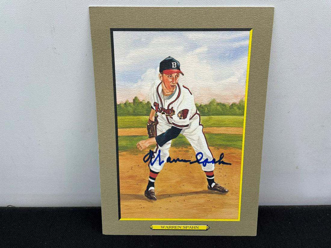 1987 Warren Spahn Signed Perez Steele Great Moments (1 of 2)
