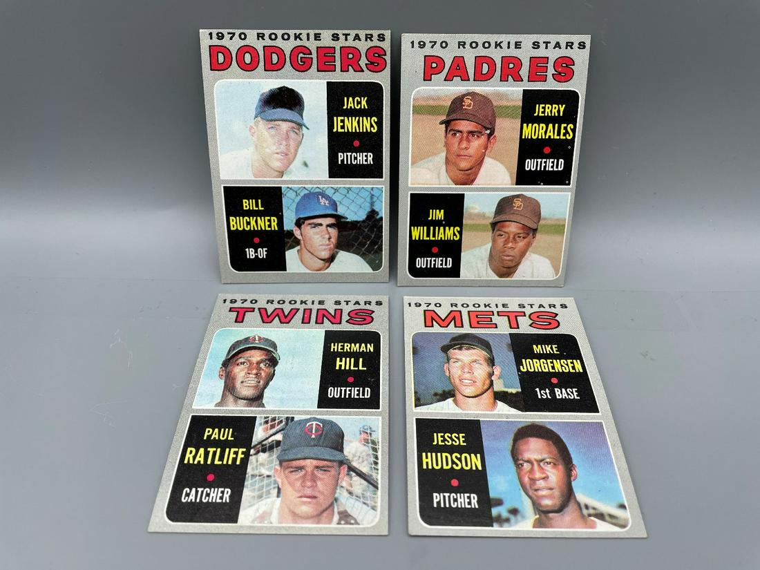 1970 Topps Baseball Lot of 4 Rookies - Bill Buckner (1 of 2)