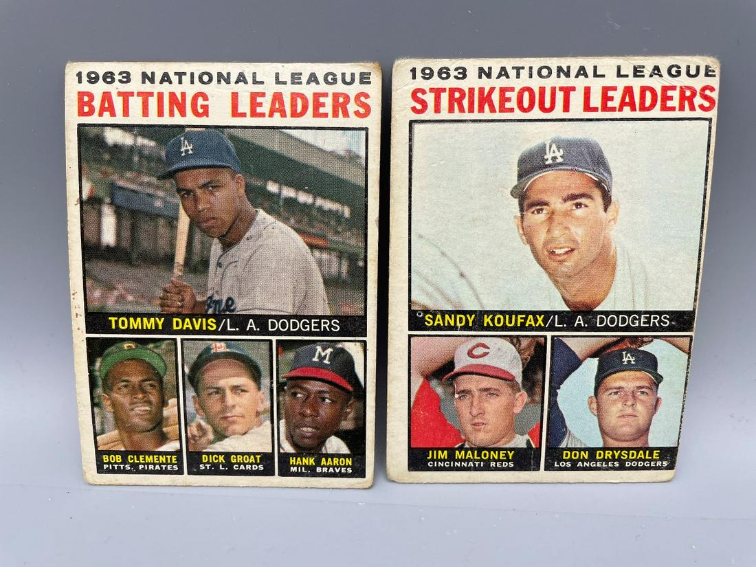 1964 Topps League Leaders #5 & 7 - Roberto Clemente, (1 of 2)