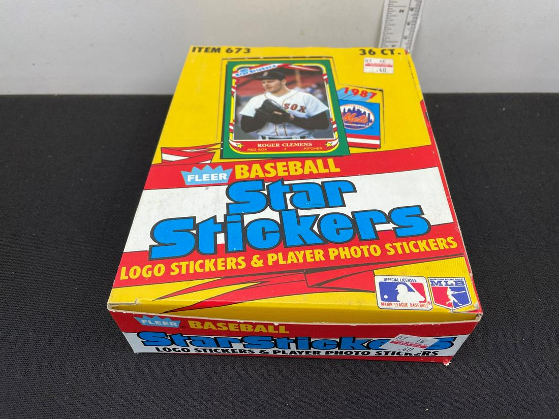 1987 Fleer Baseball Star Stickers Unopened Box - 36 (1 of 3)