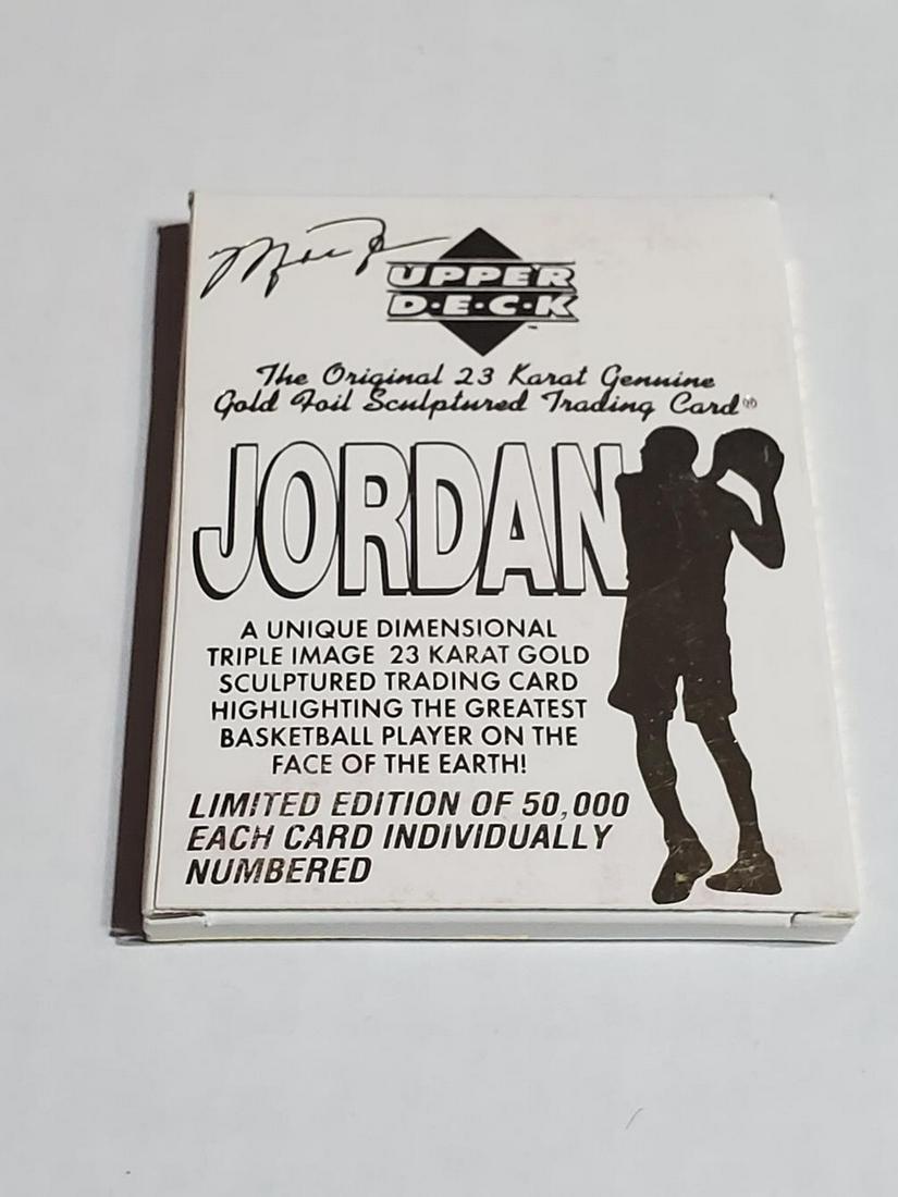 1995 Upper Deck 23 Kt Gold Michael Jordan Triple Image (1 of 3)