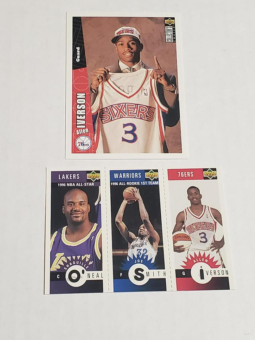 Allen Iverson Rookie Card Pair w/ Collector's Choice (1 of 1)