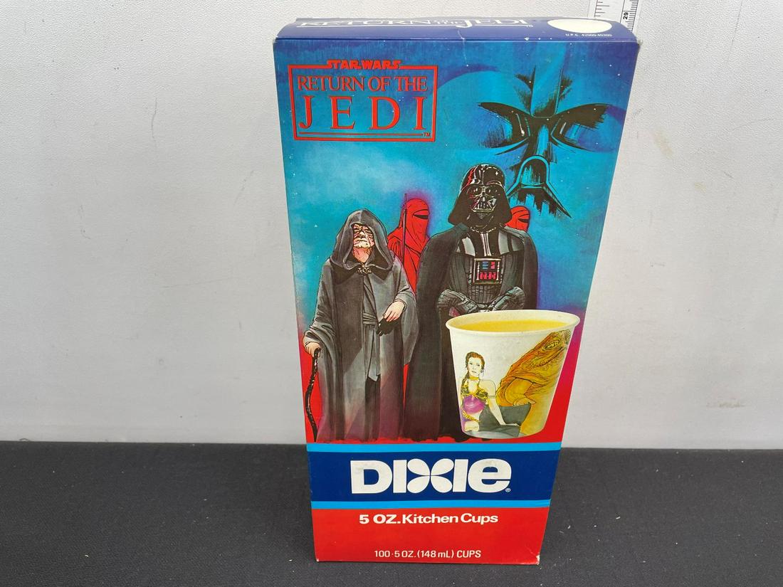 1983 Star Wars Dixie Cups Unopened Box - Return of the (1 of 4)