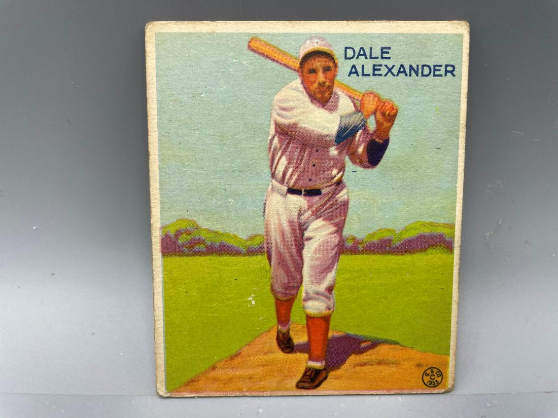 1933 Goudey Dale Alexander #221: 1933 Goudey Dale Alexander #221