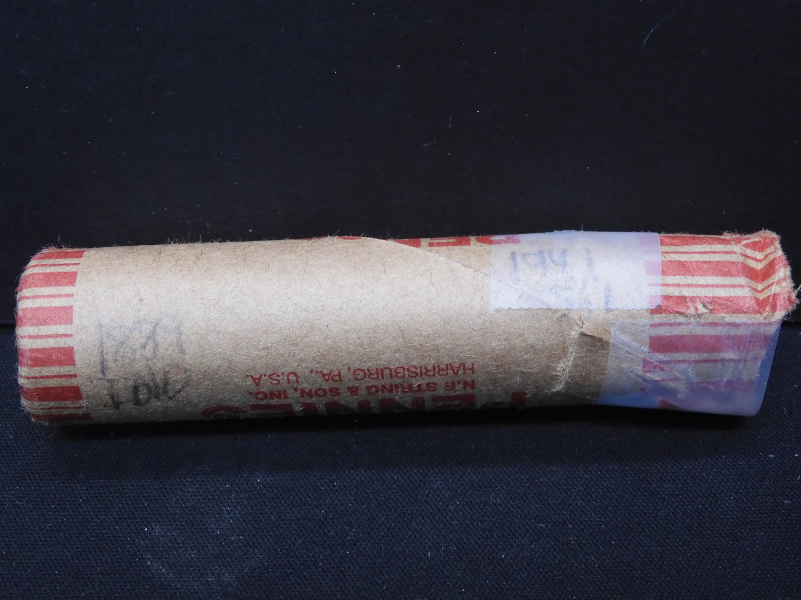 1941 SILVER MERC & 1889 INDIAN ON END OF 50 COIN MIXED: 1941 SILVER MERC & 1889 INDIAN ON END OF 50 COIN MIXED WHEATIES