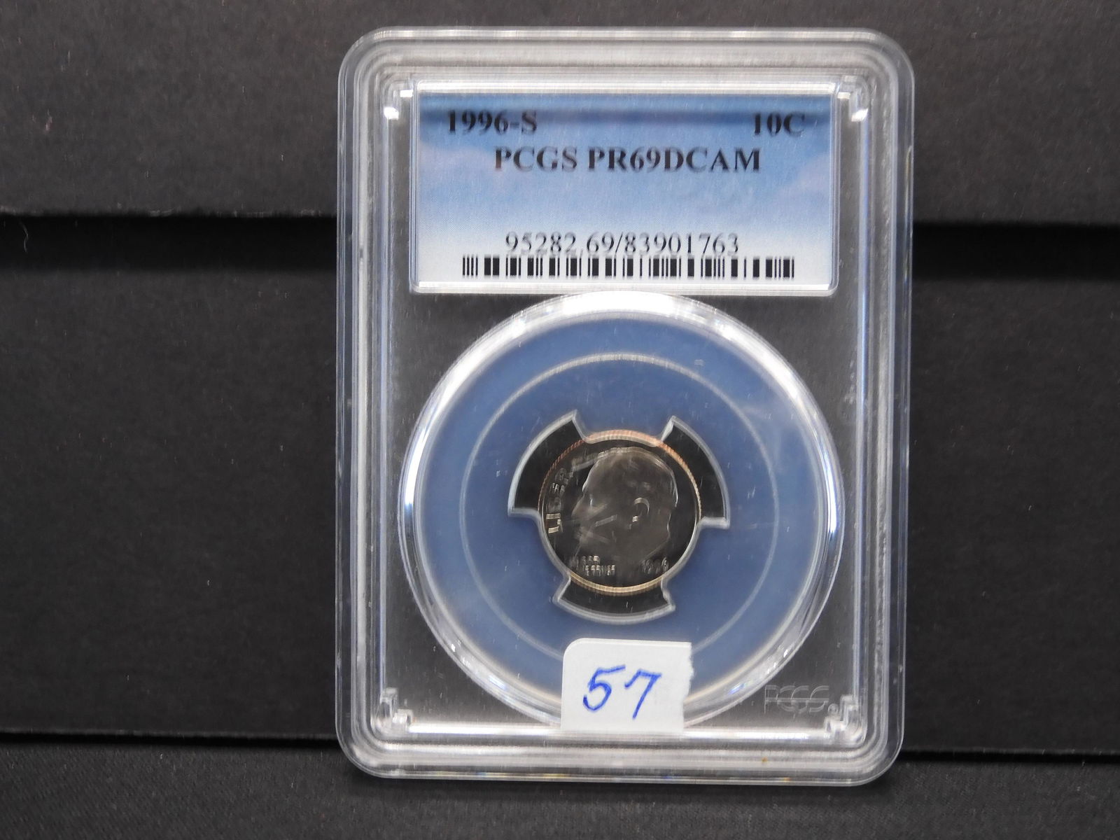 57.)  1996-S PCGS Proof 69 DCAM Roosevelt Dime (1 of 4)
