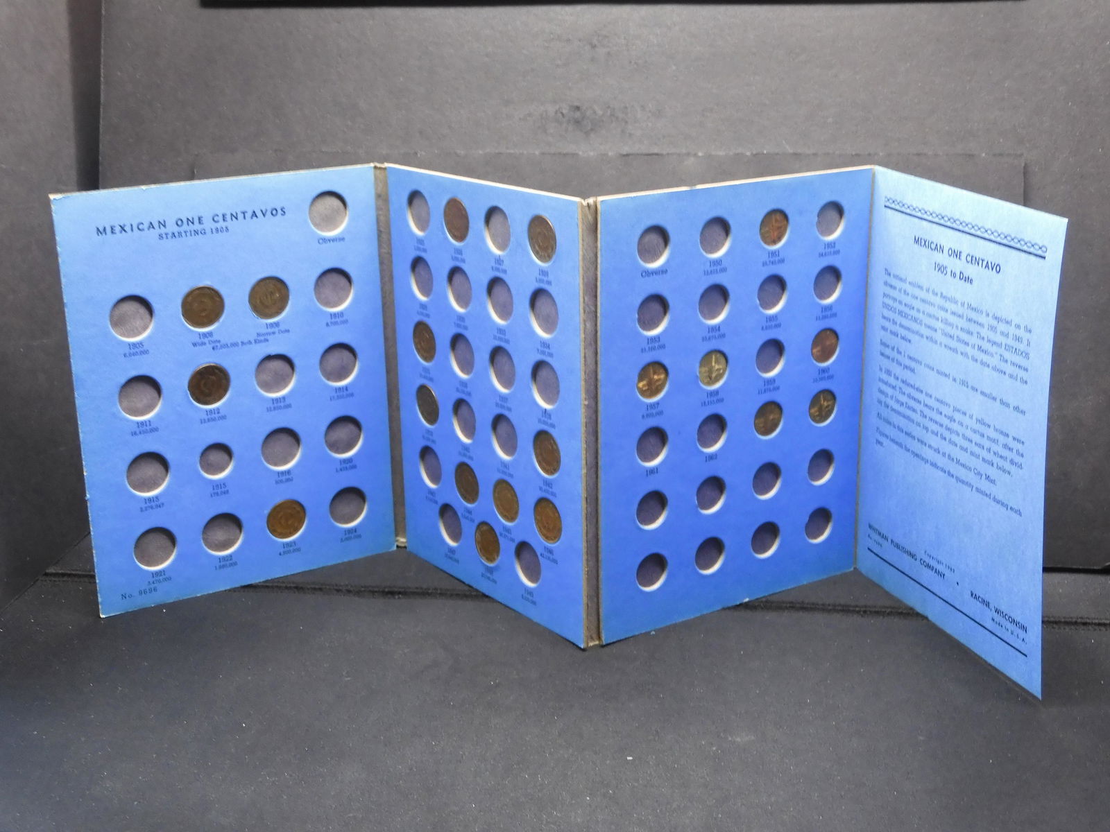 72.) Mexican 1 Centavo Collection Starting 1905 (1 of 12)