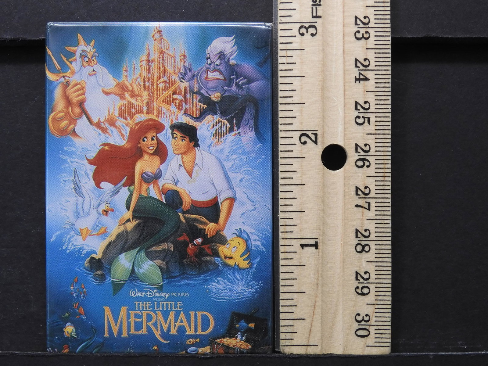 (THE LITTLE MERMAID/METAL), MAGNET FOR FRIDGE/LOCKER OR: (THE LITTLE MERMAID/METAL), MAGNET FOR FRIDGE/LOCKER OR TOOL BOX, (3X4), NEW!