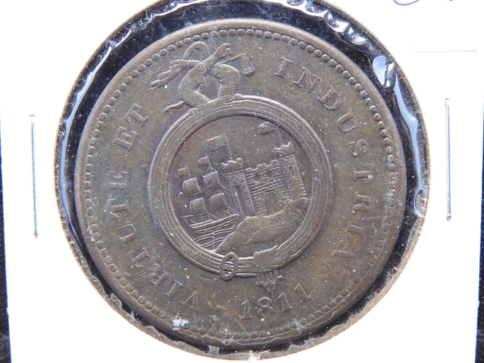 1811 One Penny Token Bristol Southern Wales - Higher (1 of 3)